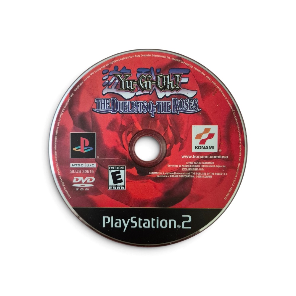 Konami Yu-Gi-Oh! The Duelists of the Roses PS2 Game Disk Only Red